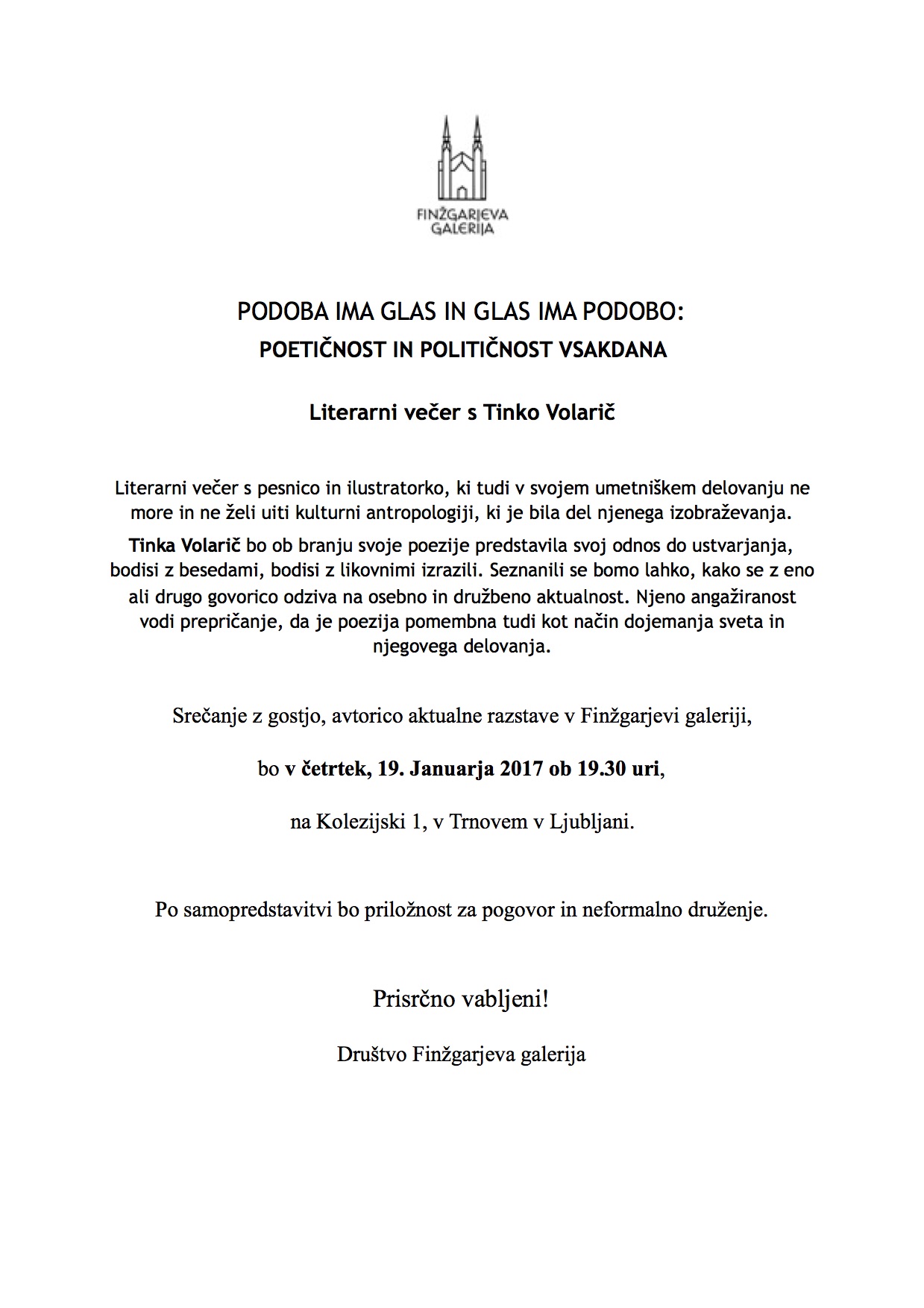 Tinka Volarič: Poetičnost in političnost vsakdana