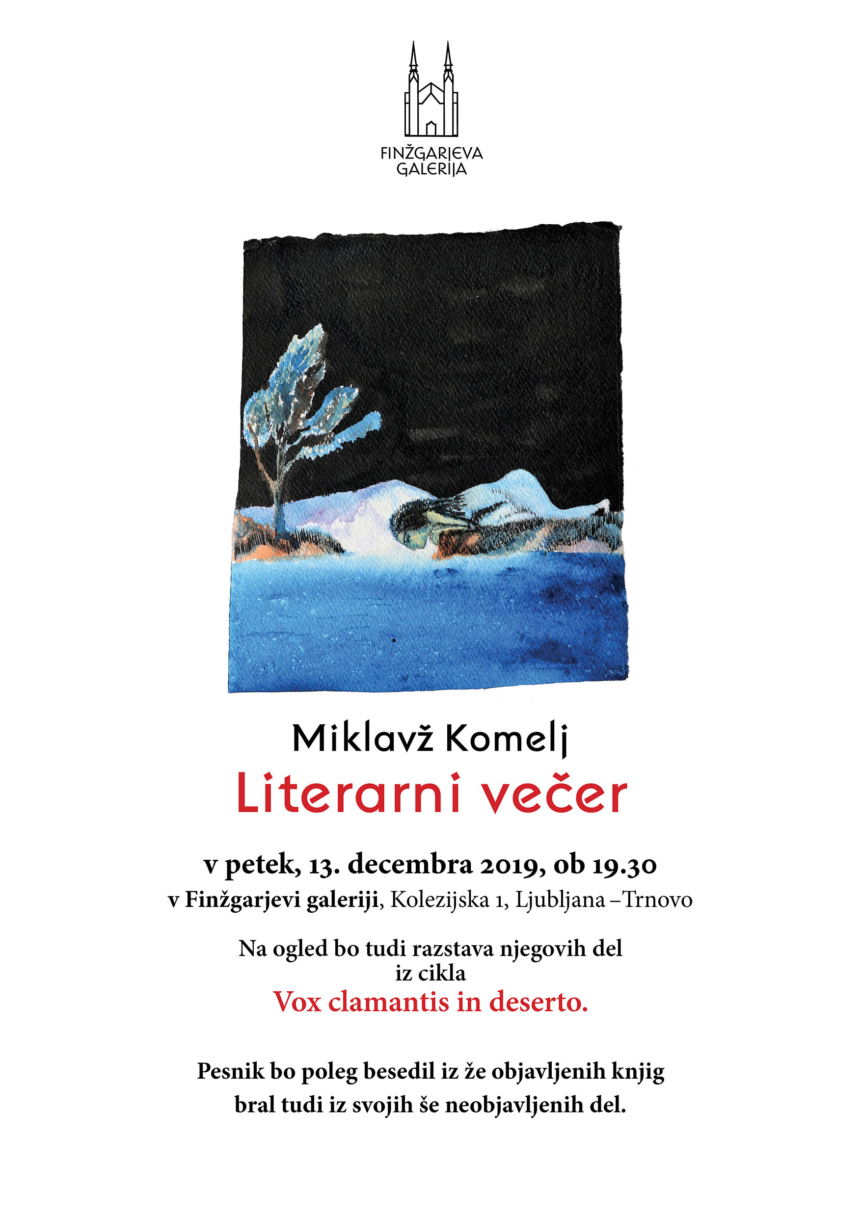 Literarni večer z Miklavžem Komeljem